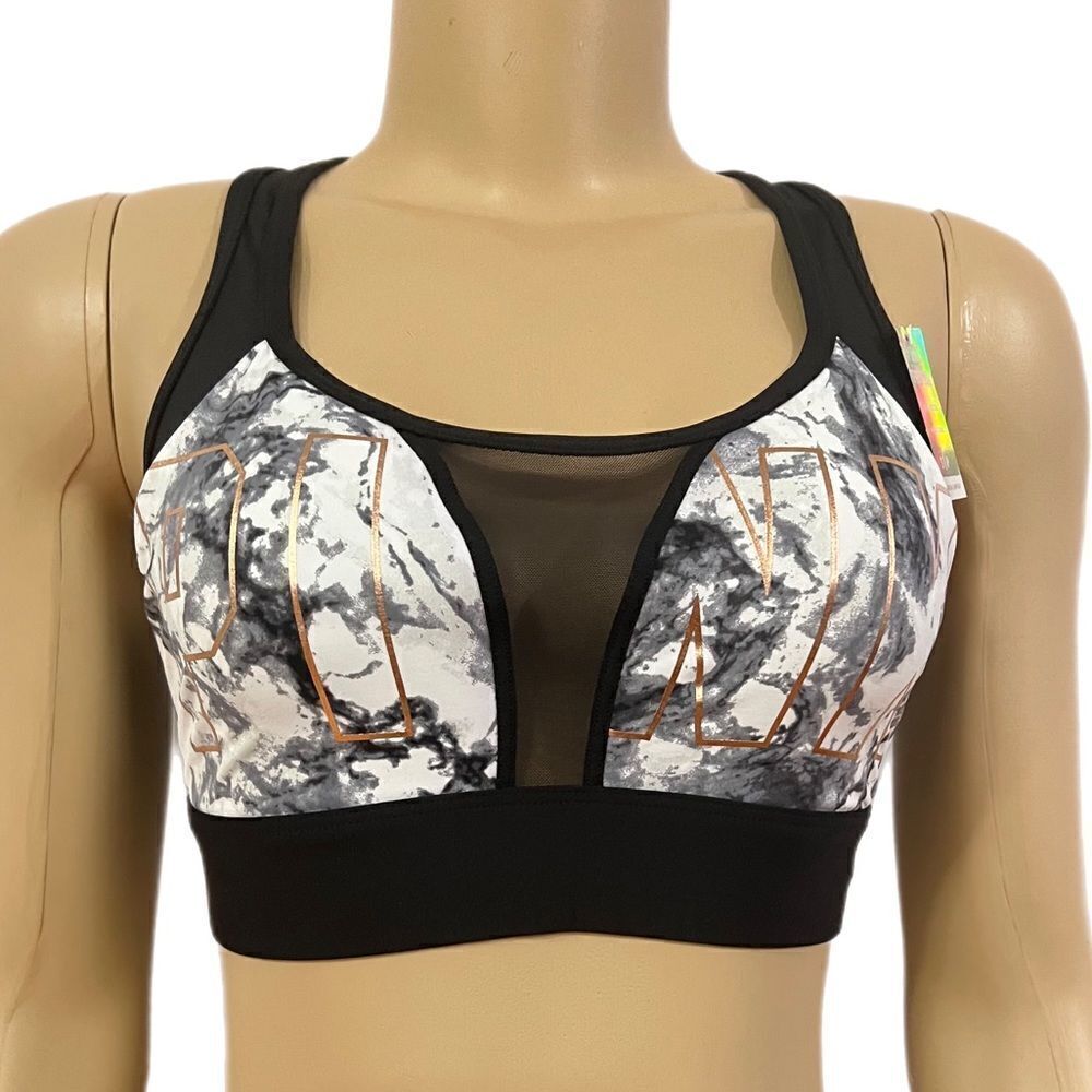 Victorias Secret Pink Ultimate with Sexy sheer Mesh sport bra Small